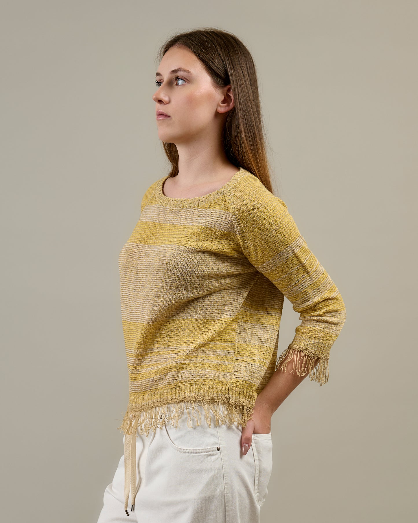 CIPRIA | Maglia in Lino e Viscosa