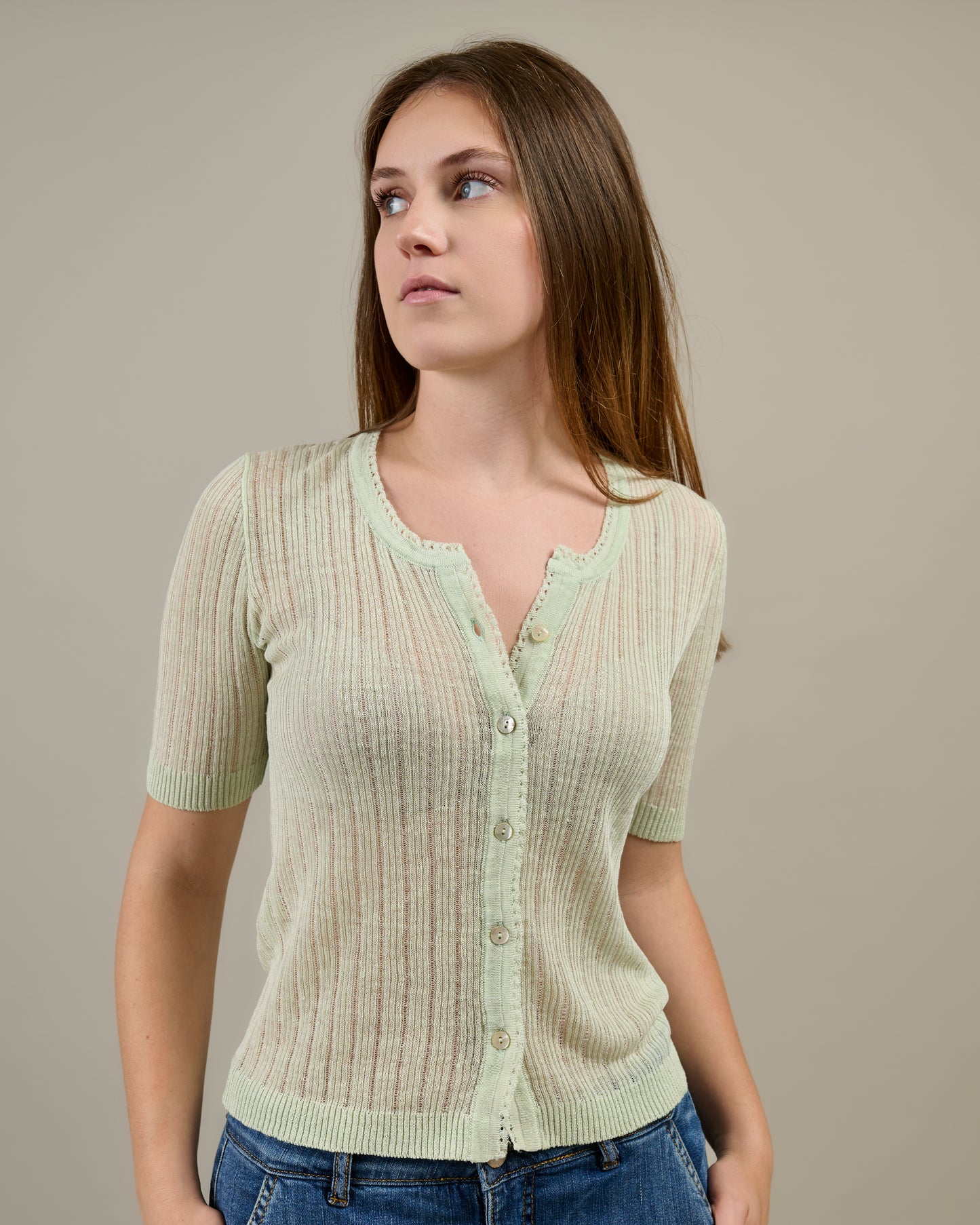 LILY | cardigan 100% lino