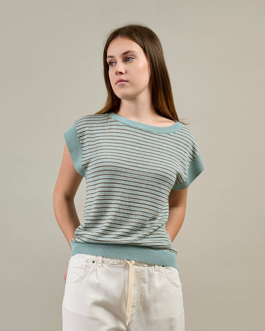 GRETA | Maglia in Lino, Seta e Cashmere