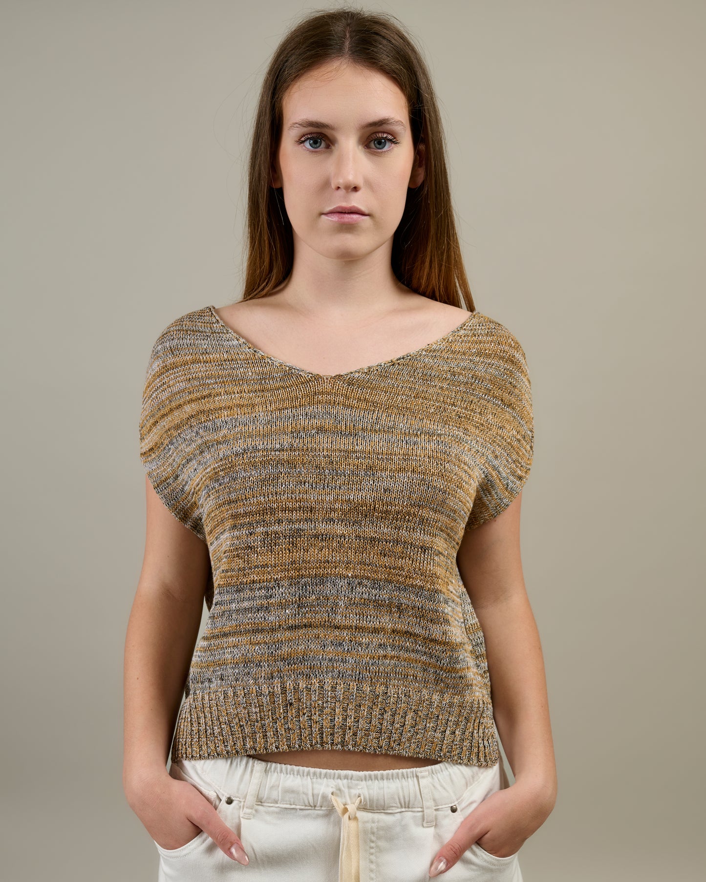 FIAMMETTA | Poncho in 100% Lino