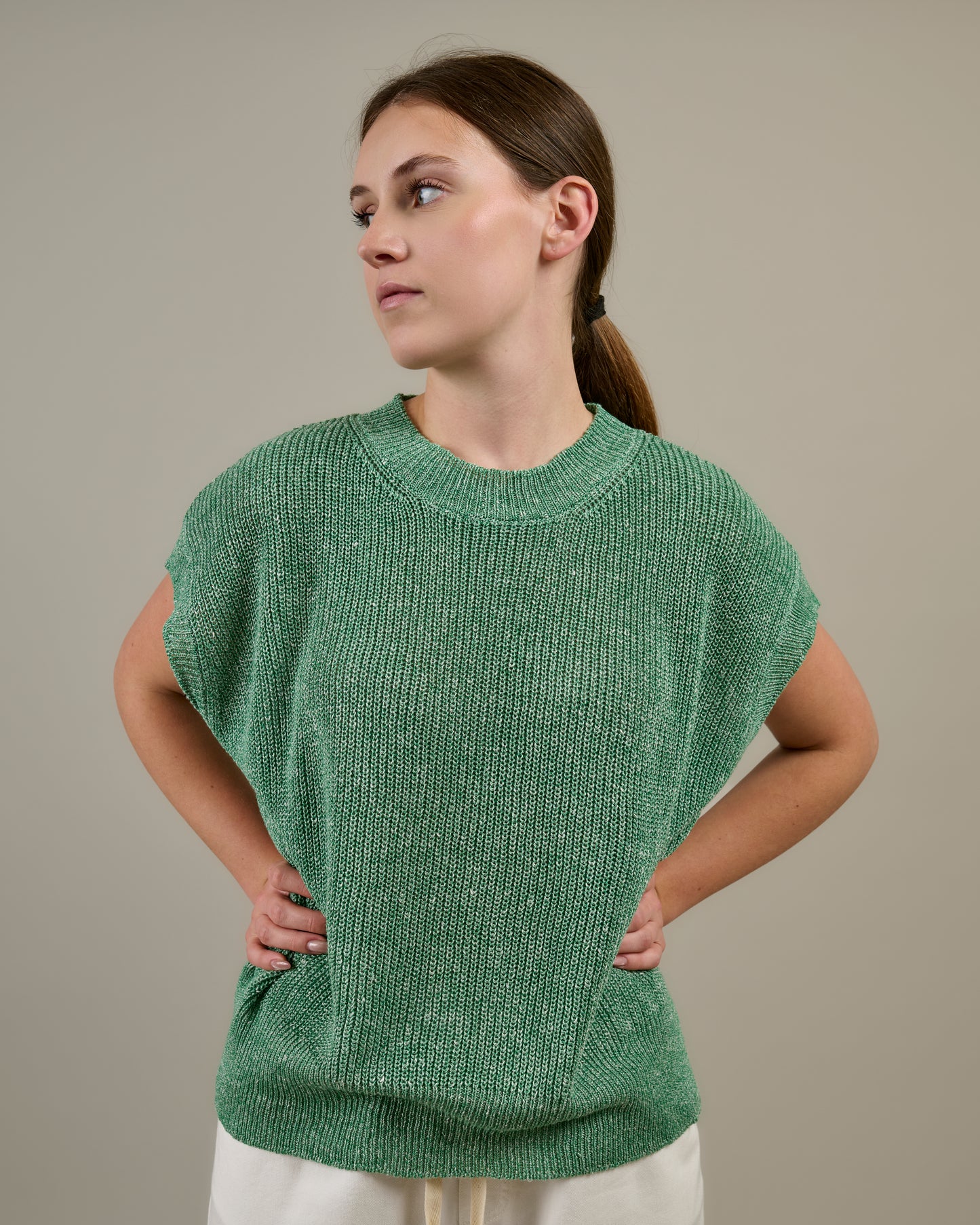 AFRODITE | Gilet in Lino e Viscosa