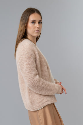 DUNDEE | Cardigan in Mohair e Merino