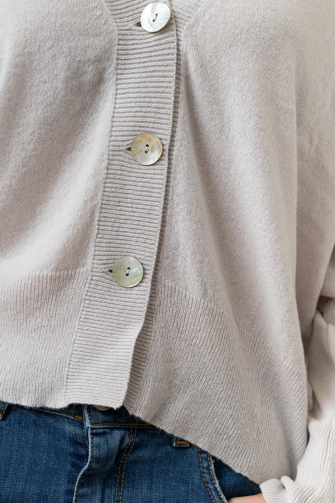 GENNY | Cardigan in Cashmere, Merino e Viscosa