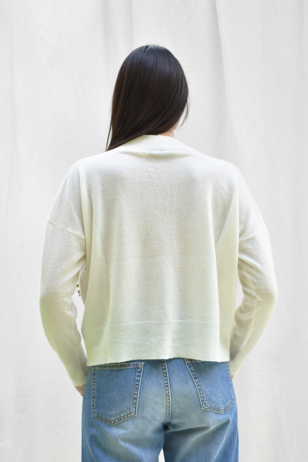 GENNY | Cardigan in Cashmere, Lana Merinos e Viscosa