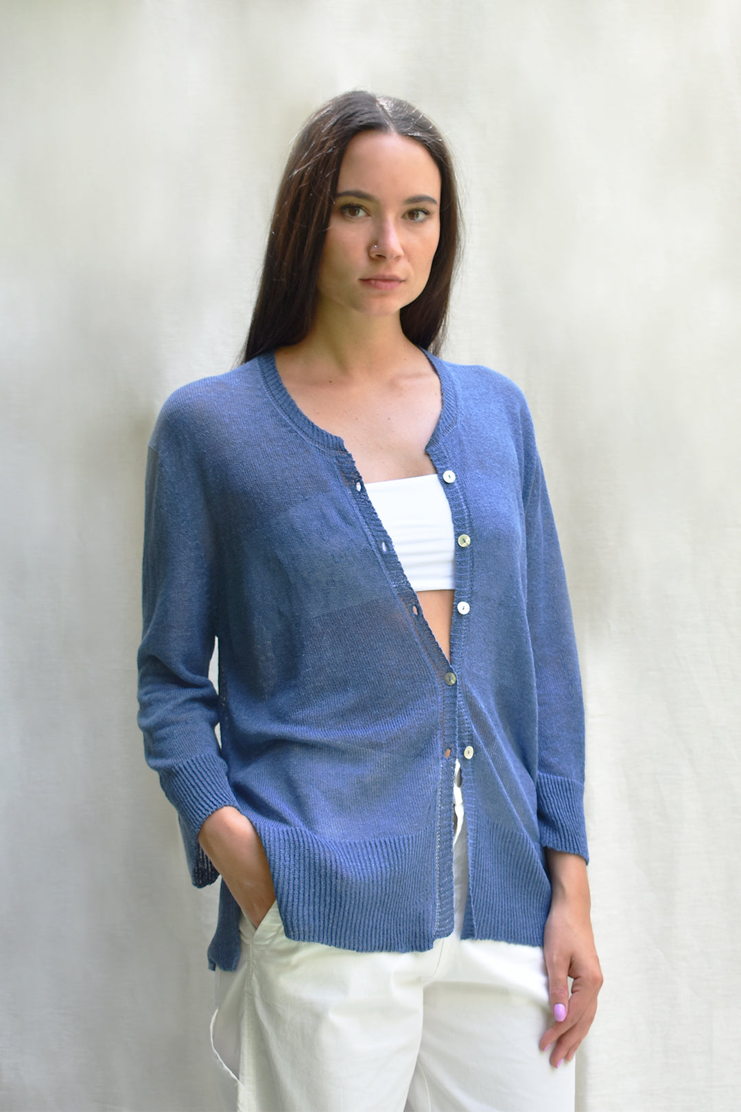 BALINO | cardigan 100% lino